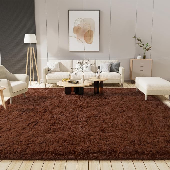 LOCHAS Area Rugs 9x12 Fluffy Living Room Carpets - Image 7