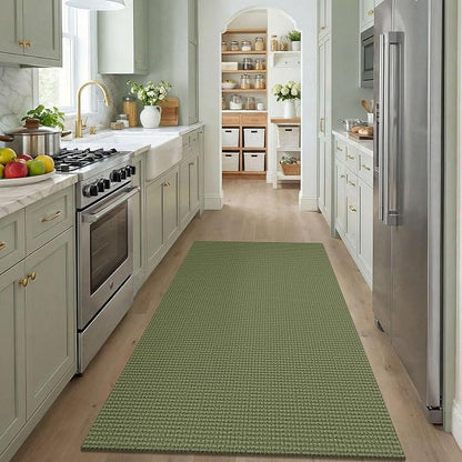 KOZYFLY Washable 4x5 Entry Woven Area Rug, Braided Throw Rugs - Image 3