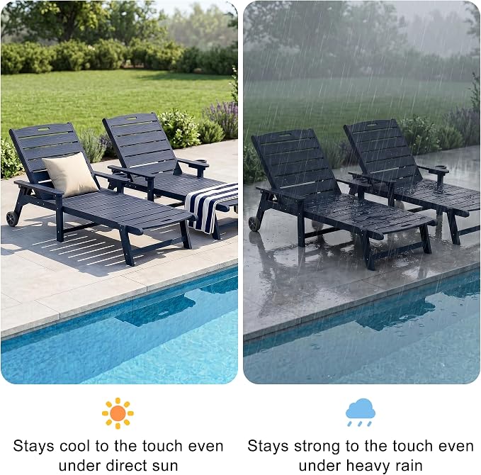 Outdoor Lounge Chair Set of 4 - Image 4