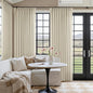 Pinch Pleated Extra Wide Beige Linen Curtain 92 Inches Long 70 Wide 1 Panel | by Twodrapes
