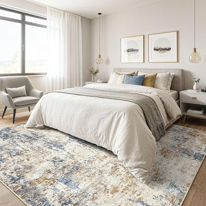 LOONGRUG 10x14 Area Rugs Washable Large Neutral Modern Living Room Rug | - Image 4