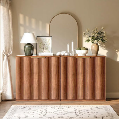 Evermagin 31.5" Walnut Buffet Cabinet - Image 3