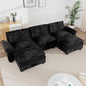 mestyl Modular Sectional Sofa Comfy Cloud Couch, U Shaped 3 Deep Seat Sofa Couch by MESTYL