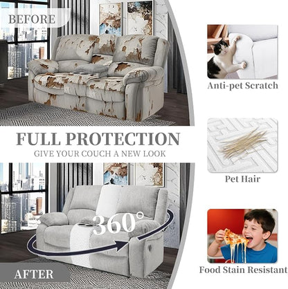 100% Waterproof Sectional Recliner Couch Covers - Image 5