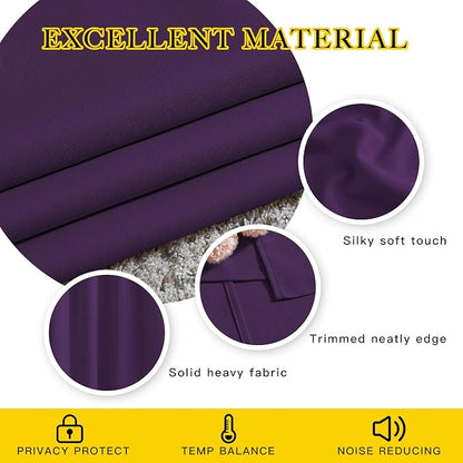 NICETOWN 72 inches Bedroom Curtains Panels - Image 5