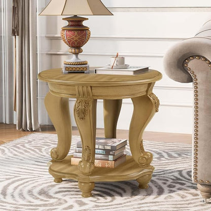 Solid Wood Coffee Table Set for Living Room, Coffee Table & 2 End Side Table - Image 8