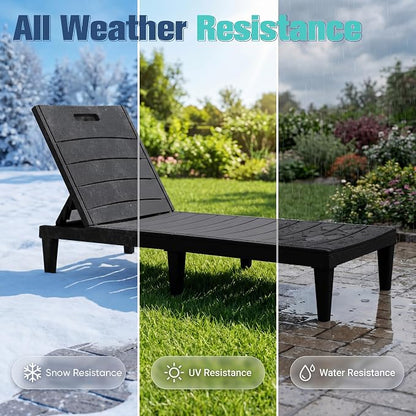 Devoko Outdoor Chaise Lounge Chair Set of 2 - Image 8