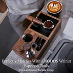 Walnut Naked Portafilter 54mm for Breville Barista Express, Pro, Touch, Bambino Plus | Premium Bottomless Portafilter | Fits BES870XL, BES878, BES880 | Includes 18–21g Filter Basket