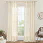 Beige Linen Curtains for Living Room 2 Panels Set for Living Room | 84 Inch by LAMIT