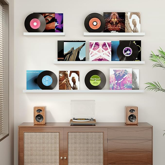 Floating Shelves for Wall, 24 inch Wood Floating Shelves Set of 2, Picture - Image 5