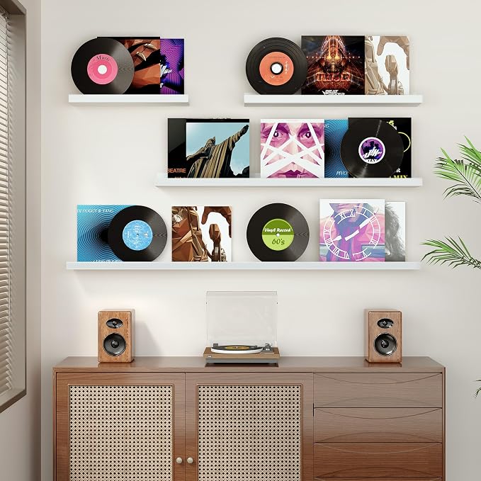 Floating Shelves for Wall, 16 inch Wood Floating Shelves Set of 2, Picture - Image 2