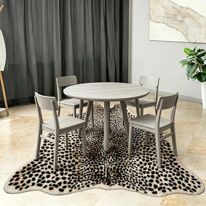 Cheetah Print Rug, Leopard Area Rug 4.6x5.7ft Faux Animal Print Skin Cheetah Rug - Image 7