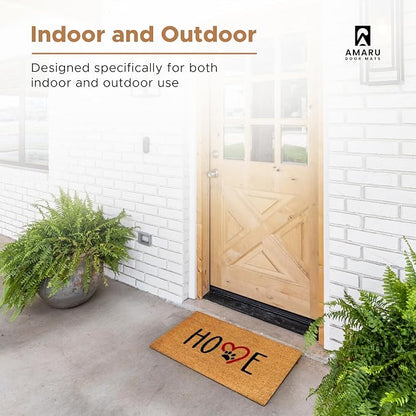 Coir Welcome Mat, Dog Footprints, 17 x 29 in | 100% Natural Coir, Anti-Shedding - Image 4
