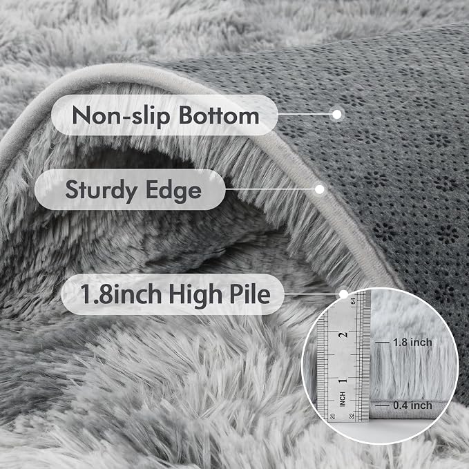 10x14 Ft Extra Large Shag Rugs for Living Room, Ultra Soft Fluffy Furry Area - Image 6