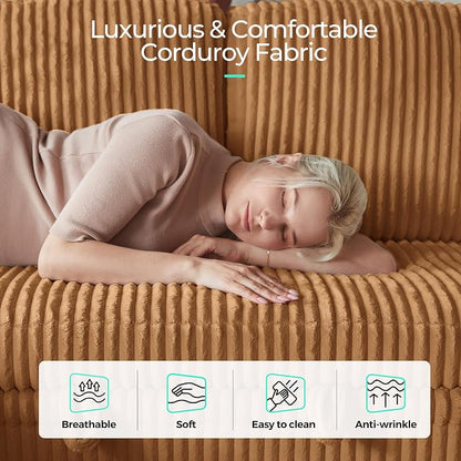 LINSY HOME Loveseat Sofa with Storage - Image 7