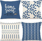 YCOLL Pillow Covers 20x20 Set of 4, Modern Sofa Throw Pillow Cover, Decorative by PillowCoversExpert