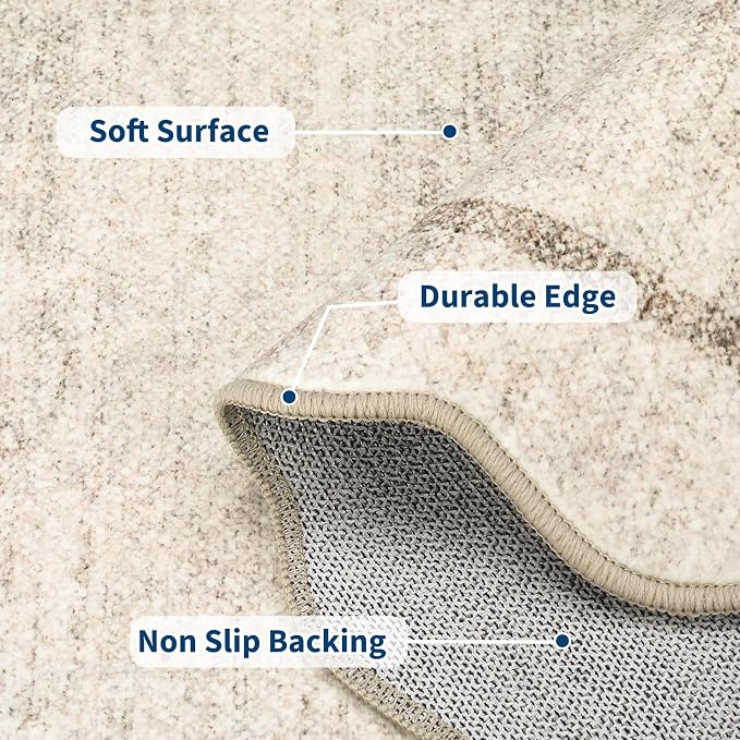 GarveeHome Scalloped Washable Rug 2x3 Kitchen Rugs - Image 5