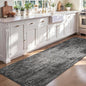 2x8 Black Rug Runners for Hallways Kitchen Runner Rug Non Slip Washable Black by OmpaaHomeDecor