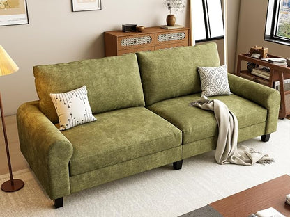 EASE MOOSE 70.6" Modern Deep Seat Loveseat Couch, Soft Chenille Sofa - Image 3