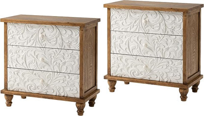 3 Drawer Farmhouse Dresser x 2P by LONYKE