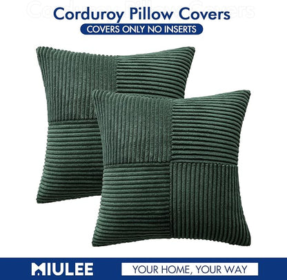 MIULEE Army Green Decorative Throw Pillow Covers - Image 6
