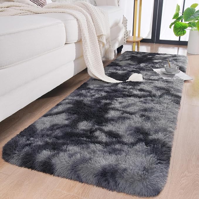 Chicrug Soft Runner Rugs for Bedroom Living Room Plush Fluffy Rug 2x6 | Shag - Image 2