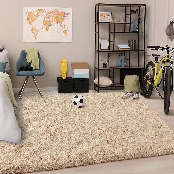 Chicrug Soft Area Rugs for Bedroom Living Room Plush Fluffy Rug 3x5 Feet - Image 6