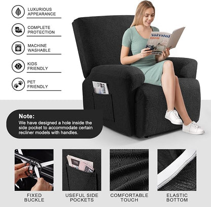 Timeles Recliner Covers Recliner Chair Covers Reclining Couch Covers Sofa - Image 3