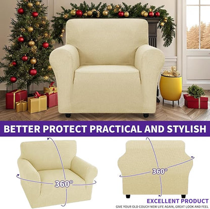 ZNSAYOTX Super Stretch Chair Slipcover Universal Sofa Chair Covers - Image 2