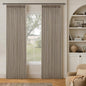 Dark Flax 80 Inch Pinch Pleated Blackout Linen Curtains by Twodrapes