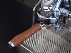 58mm Bottomless Portafilter | Fits for E61 Group Head 2 Ears machines| Stainless Steel portafilter and Rosewood Handle|Espresso Machine Accessories(Rosewood)