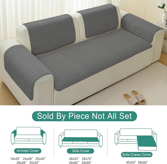 Foxdecor Couch Cover Sofa Covers Washable, Dog Bed Cover - Image 6