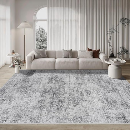 Aelenmu 10x14 Area Rugs for Living Room Dining Room Washable Grey | Soft Modern - Image 9