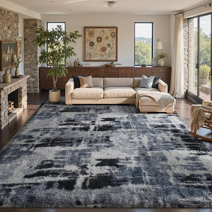 9x12 Ft Extra Large Shag Rugs for Living Room, Ultra Soft Fluffy Furry Area - Image 3