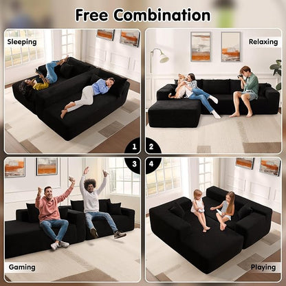 ovios 104" Cloud Boneless Couch - Image 6