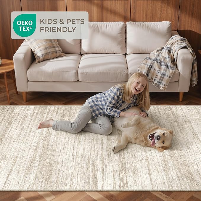 2'6 x 8' Runner Rug Non Slip, Washable Kitchen Rugs, Nursery Room, Soft Runner - Image 9