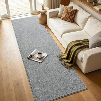 2x8 Grey Runner Rug Washable Non-Slip Soft - Image 7