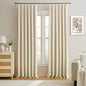 Pinch Pleated Curtains 138 Inches Long, Memory Shape Room Darkening Soundproof by KEQIAOSUOCAI