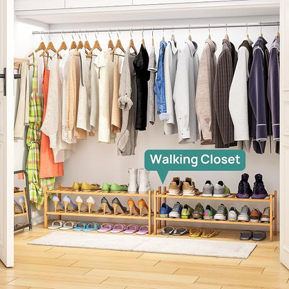 viewcare 2-Tier Long Shoe Rack for Entryway, Long 33IN | Beautiful | Functional - Image 4