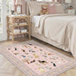 Pink Area Rug 3x5 for Bedroom Entryway Dog Animal Rug | Ultra-Thin; Non Slip; by WelcometoBabovid