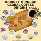 InfuSio Coffee Pods 96 Count Nicaraguan Gold Medium Light Roast Single serve Coffee pods for Keurig K Cup® Brewers - InfuSio Premium Roasted Keurig 2.0 Compatible