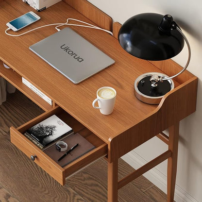 Vintage-Style Desk with Scandinavian Flair, Computer or Laptop Desk, Writing - Image 4
