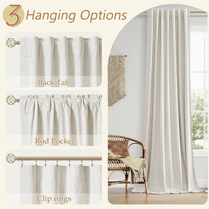 Boho 100% Blackout Curtains 108 Inch Long - Image 6