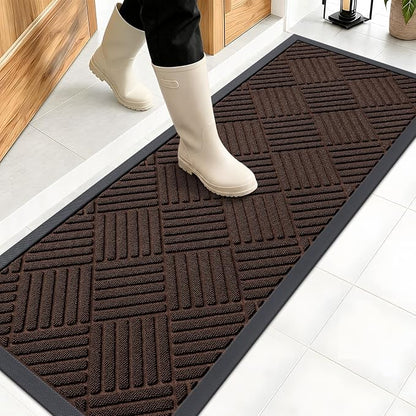 OLANLY Front Door Mat Outside Entrance 47x17, Waterproof Heavy-Duty Doormat | by OLANLY