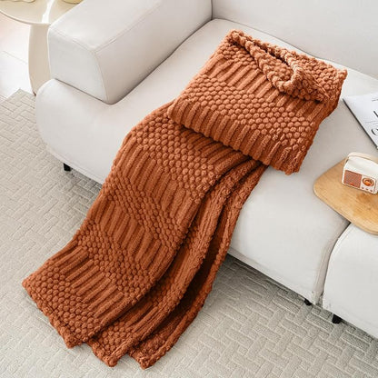 60x80 Inch Rust Twin Blanket - Image 4