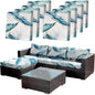 CALBODE 8Pcs Stretch Patio Cushion Covers Outdoor Couch Cover Replacement by CALBODE