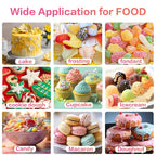 Gel Food Coloring for Cake Decorating - 40g Concentrated Assorted Edible Colors - Vibrant Tasteless Food Dye Professional-Grade Dye for Easter Eggs Fondant Cookies Frosting Royal Icing Baking - Red