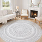 cotiled 8x8 Round Rug 8ft Circle Living Room Boho Area Rugs | Solve Modern by COTILED