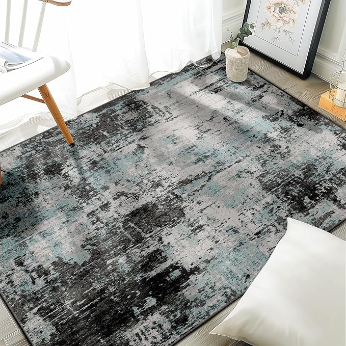 RELEANY Washable 3'x5' Abstract Area Rug by RELEANY