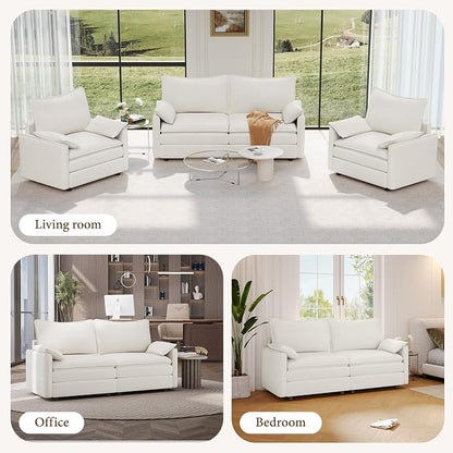 Vesgantti 74" Loveseat Sofa for Living Room, Comfy Cloud Couch Deep Seat - Image 7